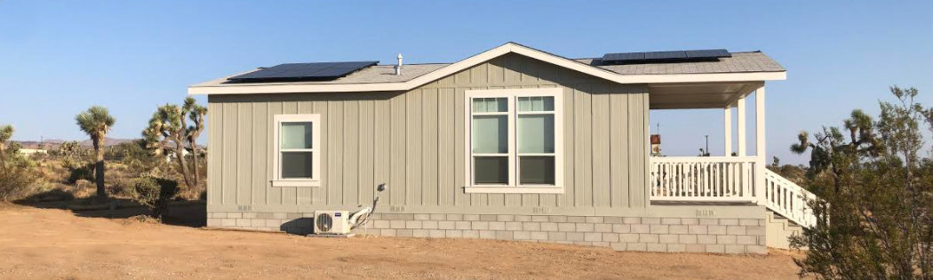 mobile home with solar panels